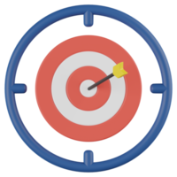 Dartboard 3D Render Icon png