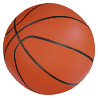 icône de rendu 3d de basket-ball png