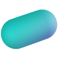 Kapsel 3D-Rendersymbol png