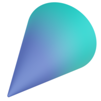 icono de renderizado 3d de cono png