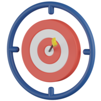 Dartboard 3D Render Icon png