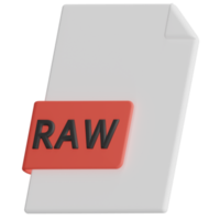 Raw-Datei 3D-Rendersymbol png