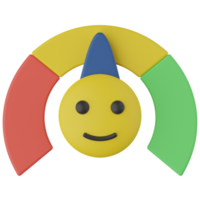 Satisfaction Scale 3D Render Icon png