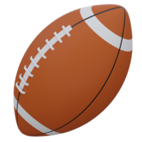 icono de render 3d de fútbol americano png