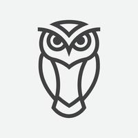 owl linear logo tempalte, owl linear mascot design, owl character design vector illustration, cool logo