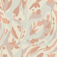 Vector flower and layers with pastel color illustration seamless repeat pattern