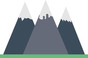 ilustración vectorial de montaña en un fondo. símbolos de calidad premium. iconos vectoriales para concepto y diseño gráfico. vector