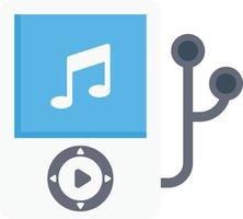 ilustración de vector de reproductor de audio en un fondo. símbolos de calidad premium. iconos vectoriales para concepto y diseño gráfico.