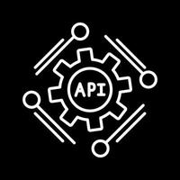 icono de vector de api