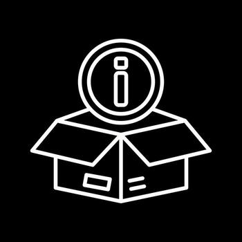 icono de vector de caja