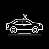 icono de vector de coche de policía