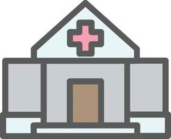 diseño de icono de vector alt de hospital