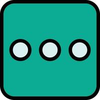 Ellipsis H Vector Icon Design