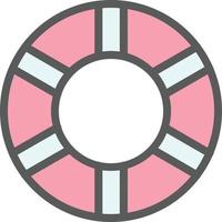 Life Ring Vector Icon Design