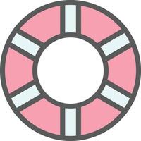 Life Ring Vector Icon Design