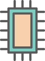 diseño de icono de vector de microchip