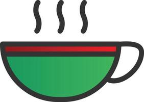 diseño de icono de vector caliente taza