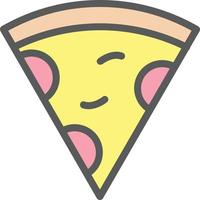 Pizza Slice Vector Icon Design