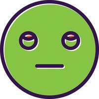 Meh Rolling Eyes Vector Icon Design