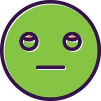 Meh Rolling Eyes Vector Icon Design