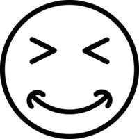 Grin Squint Vector Icon Design
