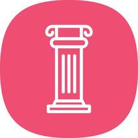 Columns Vector Icon Design