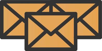 diseño de icono de vector masivo de correo