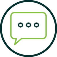 Comment Dots Vector Icon Design