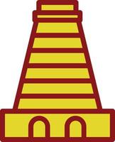 diseño de icono de vector de gopuram