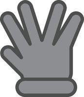 Hand Spock Vector Icon Design