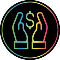 Hand Holding Usd Vector Icon Design