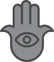 Hamsa Vector Icon Design