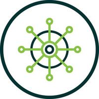 Dharmachakra Vector Icon Design