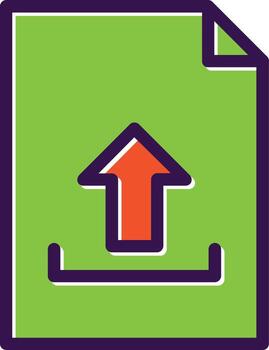 File Upload Vector Icon Design