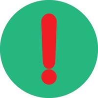 Exclamation Circle Vector Icon Design