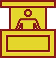Person Booth Vector Icon Design