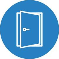 Door Open Vector Icon Design