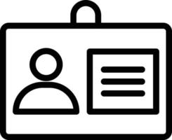 Id Badge Vector Icon Design