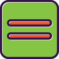 Equals Vector Icon Design