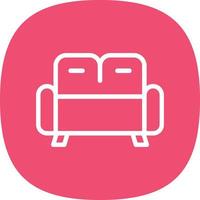 Couch Vector Icon Design