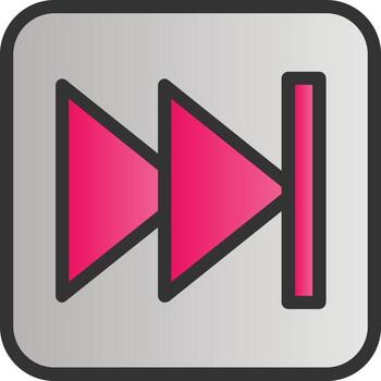 Fast Forward Vector Icon Design
