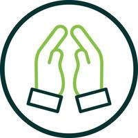 Praying Hands Vector Icon Design