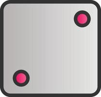 Dice Two Vector Icon Design