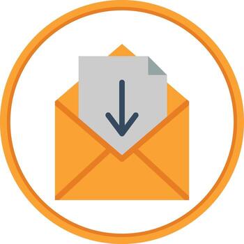 Inbox Vector Icon Design