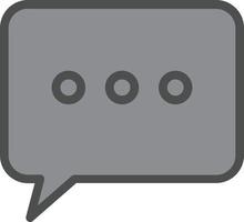 Comment Dots Vector Icon Design