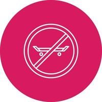 No Skating Vector Icon