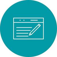Unique Blogging Service Vector Icon