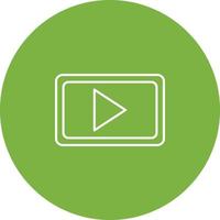 Unique Video Communication Vector Icon