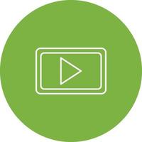 icono de vector de comunicación de video único