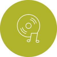 Unique Music CD Vector Icon